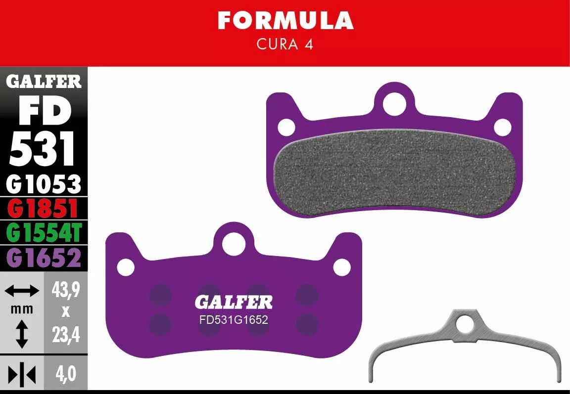 Galfer FD531G1652 G1652 E-Bike fékbetétek Bicikli fékbetét 0
