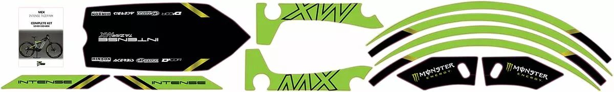 D'cor visuals 10-80-100-MEK grafikus készlet a Tazer MX-hez Matrica 1