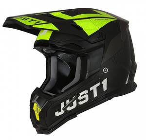 JUST1 J22 KARBON YELLOW motocross bukósisak
