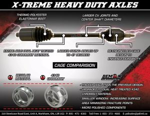 Demon PAXL-6052XHD-3,5 nagy teherbírású X-Treme hosszú utazótengely Féltengely 3