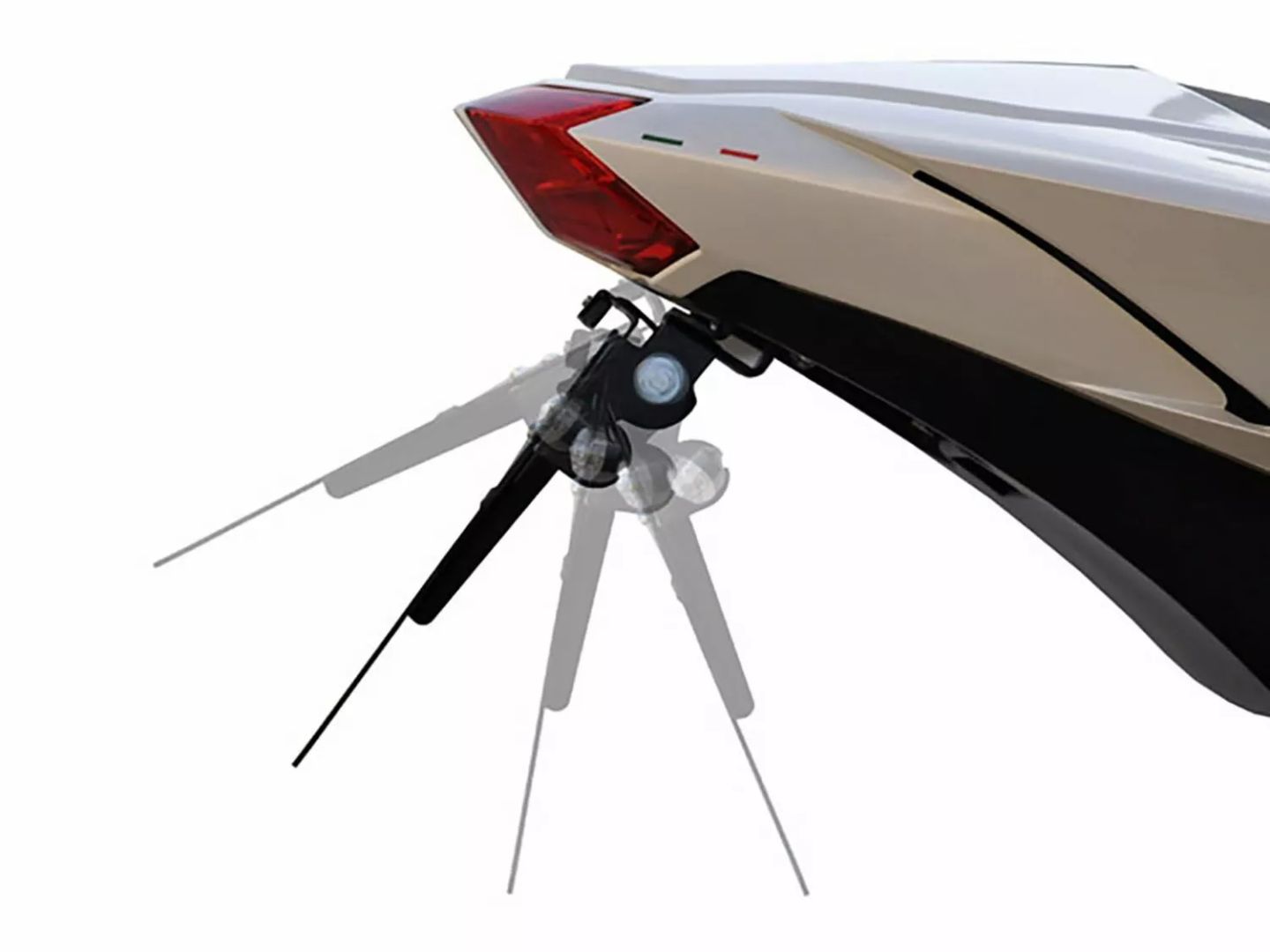 Zieger 10006499 X-Line rendszámtábla tartó E típusú Rendszámtartó 5