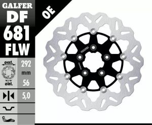 Galfer DF681FLW Wave® rotor Féktárcsa és alkatrészei 1