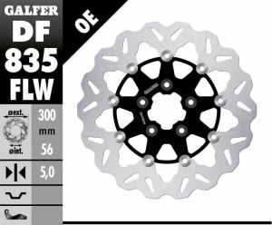 Galfer DF835FLW Wave® rotor Féktárcsa és alkatrészei 1