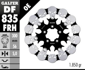 Galfer DF835FRH FÉKROTOR LEBESZŐ KOPONYA Féktárcsa és alkatrészei 1