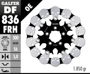 Galfer DF836FRH FÉKROTOR LEBESZŐ KOPONYA Féktárcsa és alkatrészei 1
