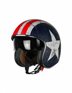 Origine bukósisak Sprint Rebel Star Piros Nyitott bukósisak