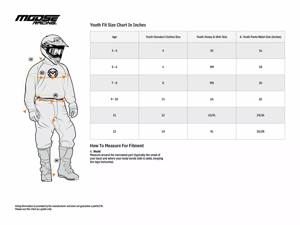 Moose racing soft-goods 2830-0620 Ifjúsági XC1 mellény motocross ruházat 1