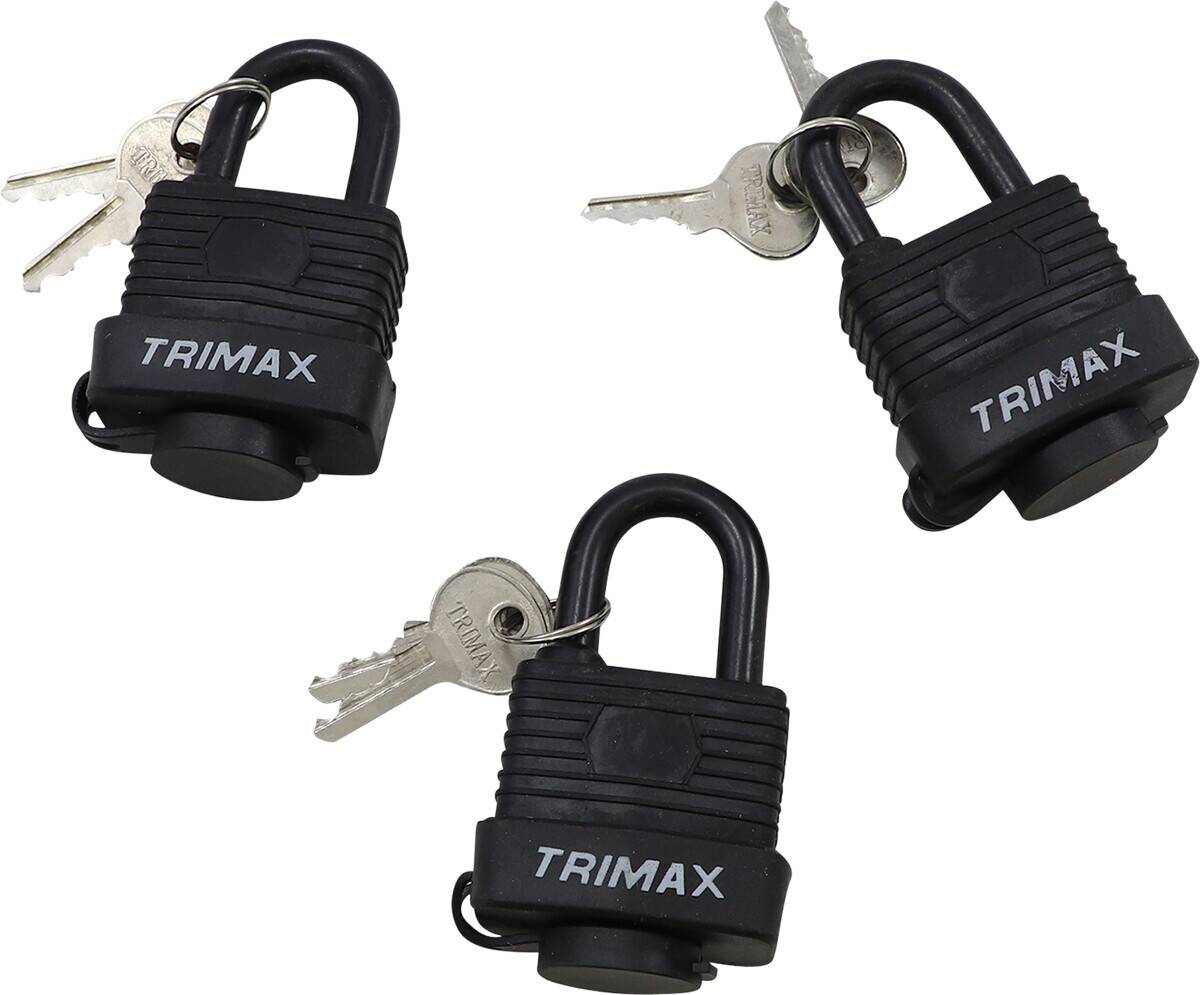 Trimax TRIMAX PADLOCK 3-PACK 1 1/8