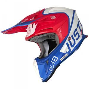 JUST1 J18 Mips Vertigo Kék-Fehér-Piros motocross bukósisak