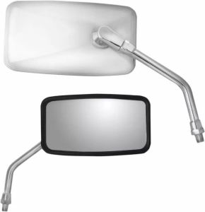 Parts unlimited 17086 Rozsdamentes acél négyszögletes tükör Visszapillantó tükör
