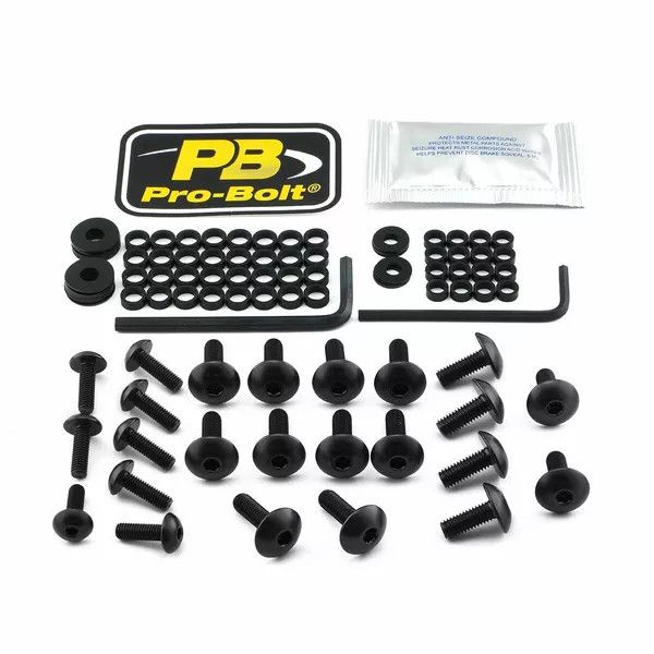 Pro bolt Fho214bk alumínium fair csavarkészlet Honda számára 0