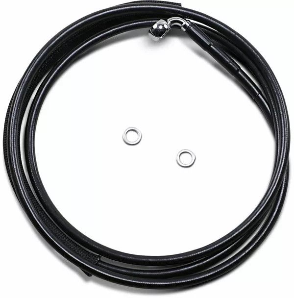 Drag specialties 51701-2BLK rozsdamentes acél hidraulikus tengelykapcsoló sor Kuplung lamellák, bowdenek, hidraulikák és robogó kuplung 0