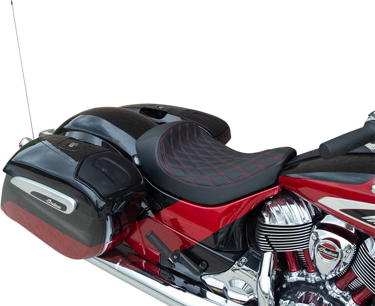 Drag specialties seats ülés SOLO DDIA piros CHIEF Ülés, nyereg 0