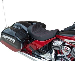 Drag specialties seats ülés SOLO DDIA piros CHIEF Ülés, nyereg