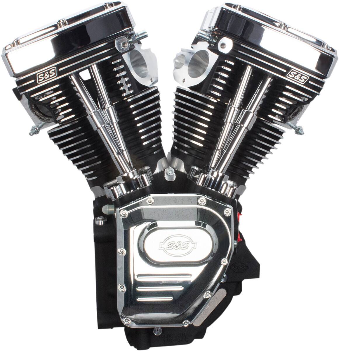 S&S CYCLE motorblokk T-143 nélkül üzemanyag és gyújtás rendszerek ránc fekete Motorblokk 0
