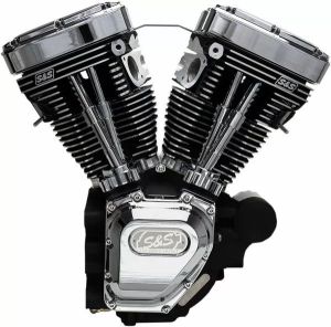 S&S CYCLE 310-0400A T124 nagy kompressziós hosszú blokk motor Motorblokk alkatrész