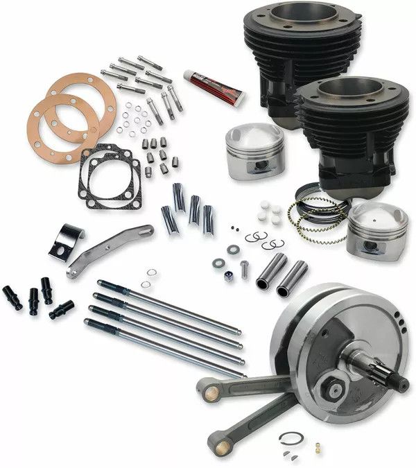 S&S CYCLE 91-9130 Sidewinder® Big Bore Stroker motor teljesítménykészlet Motorblokk felújító készlet 0