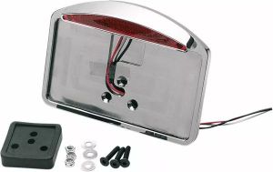 Drag specialties 28-6040LEDBXLB1 LED-es félholdas hátsó lámpa/rendszámtábla-tartó Kiegészítő lámpa, irányjelző