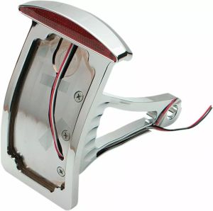 Drag specialties 28-6041LED BX1 oldalra szerelhető Half Moon LED hátsó lámpa és rendszámtábla rögzítés Hátsólámpa