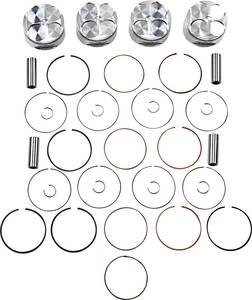 Je pistons PISTN készlet ZX7R 91-95 72MM Dugattyú és gyűrű