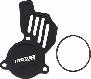 Moose racing hard-parts T04-5102B Megmunkált olajszivattyú fedél Motorblokk dekli