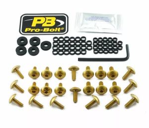 Pro bolt FKA175G Alumínium Fairing Bolt készlet Kawasaki számára 
