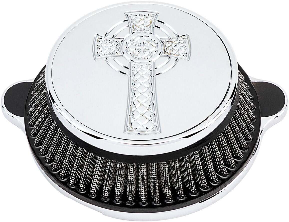 La choppers AIR tisztító készlet tervezés CELTIC CROSS krómozott Levegőszűrő alkatrészek, légszűrők 0