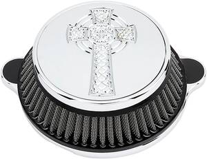 La choppers AIR tisztító készlet tervezés CELTIC CROSS krómozott Levegőszűrő alkatrészek, légszűrők