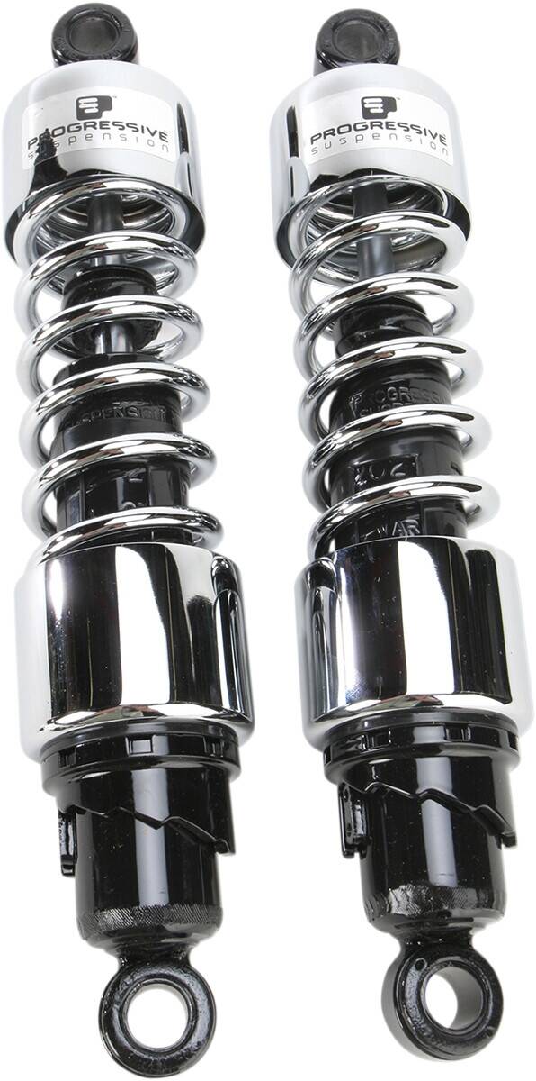 Progressive suspension progresszív felfüggesztés 412 sorozat HEAVY-DUTY kettõs lengéscsillapító ASSEMBLY krómozott 13.5