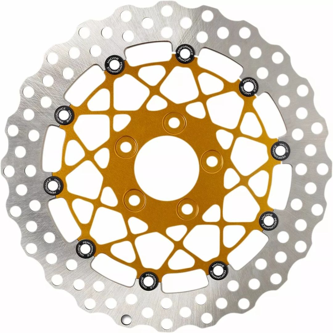 Performance machine (pm) 0133-1809S-G kétrészes fékrotor Féktárcsa és alkatrészei 0