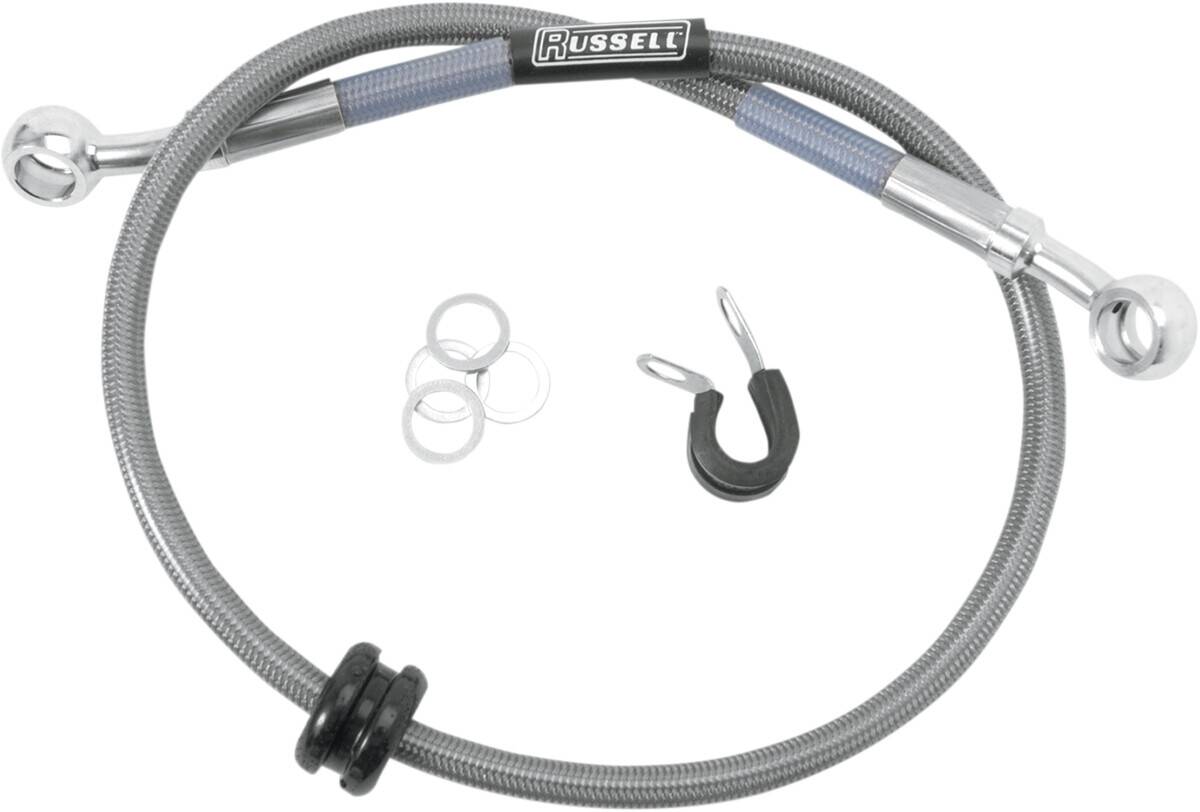 Russell Russell Cycleflex rozsdamentes acél hátsó fék vonal ezüst Fék és kuplung cső 0
