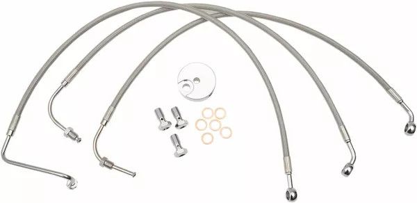 La choppers LA-8005B19 rozsdamentes acél fékvezeték-készlet Fék és kuplung cső 0