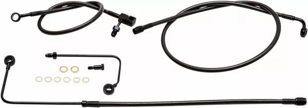 La choppers LA-8151B13M Éjféli fonott fékvezeték-készlet Fék és kuplung cső 0