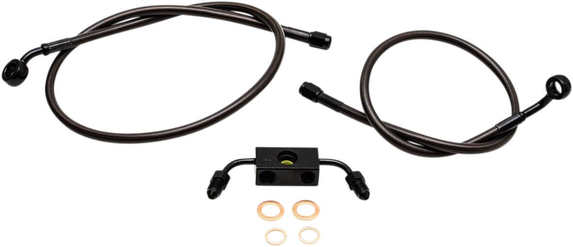 La choppers kormány CABLE/BRAKE & kuplung LINE/WIRE készletek és alkatrészek / rozsdamentes acél / fekete Fék és kuplung cső 0