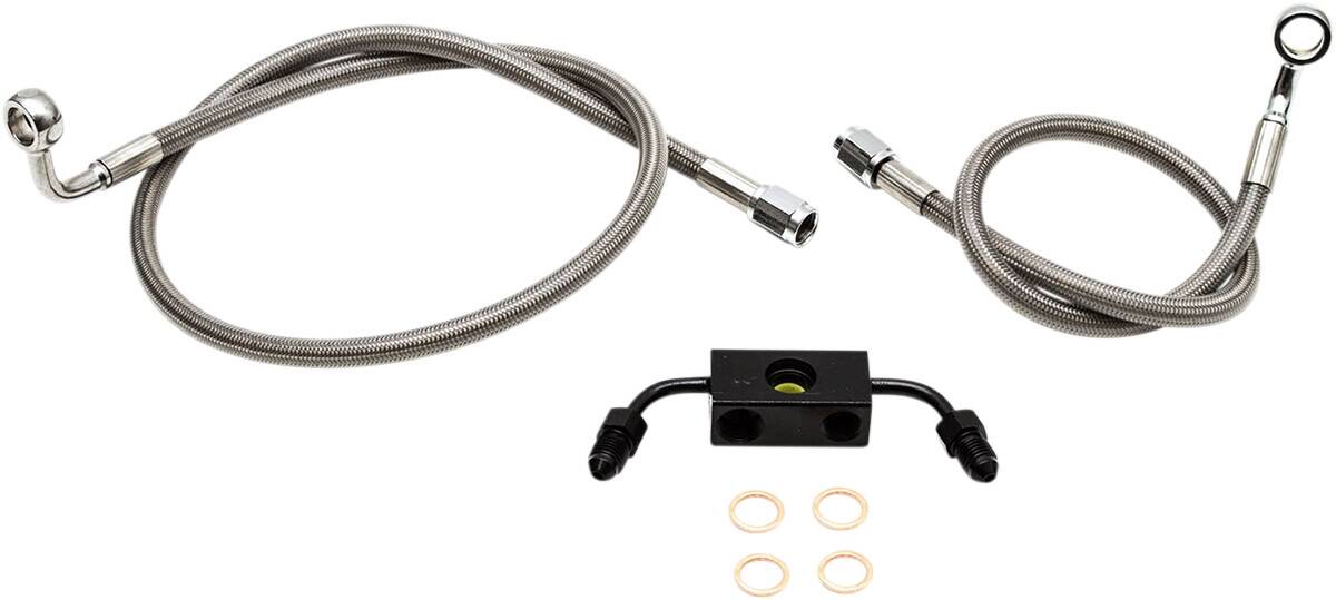 La choppers kormány CABLE/BRAKE & kuplung LINE/WIRE készletek és alkatrészek / rozsdamentes acél / természetes Fék és kuplung cső 0
