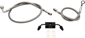 La choppers kormány CABLE/BRAKE & kuplung LINE/WIRE készletek és alkatrészek / rozsdamentes acél / természetes Fék és kuplung cső
