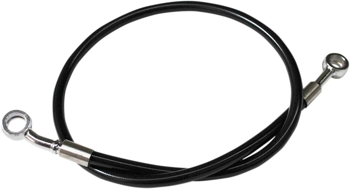 La choppers fék vonal FOR 12-14 APE fogas fekete VINYL/STAINLESS fonott acél fekete Fék és kuplung cső 0