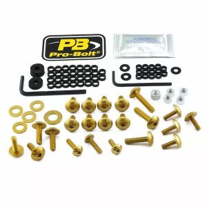 Pro bolt FKA371G Alumínium Fairing Bolt készlet Kawasaki számára 