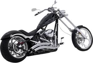 VANCE & HINES kipufogó nagy sugár 2-INTO-2 krómozott Teljes kipufogórendszer
