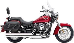 Cobra kipufogó rendszer forró Rod SPEEDSTER hosszú W/POWERPORT 2 a 2 STRAIGHT-CUT TRIPLE-CHROME Teljes kipufogórendszer