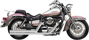Cobra kipufogó rendszer forró Rod SPEEDSTER hosszú W/POWERPORT 2 a 2 STRAIGHT-CUT TRIPLE-CHROME Teljes kipufogórendszer