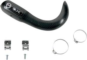 Moose racing hard-parts karbon szál csõ védõ FOR 4-STROKE FMF/FMF erõ BOMB kipufogó Kipufogó