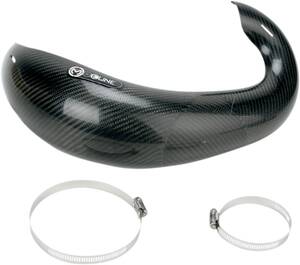 Moose racing hard-parts karbon szál csõ védõ FOR 2-STROKE FMF kipufogó Kipufogó