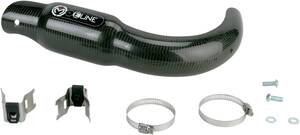 Moose racing hard-parts karbon szál csõ védõ FOR 4-STROKE FMF/FMF erõ BOMB kipufogó Kipufogó