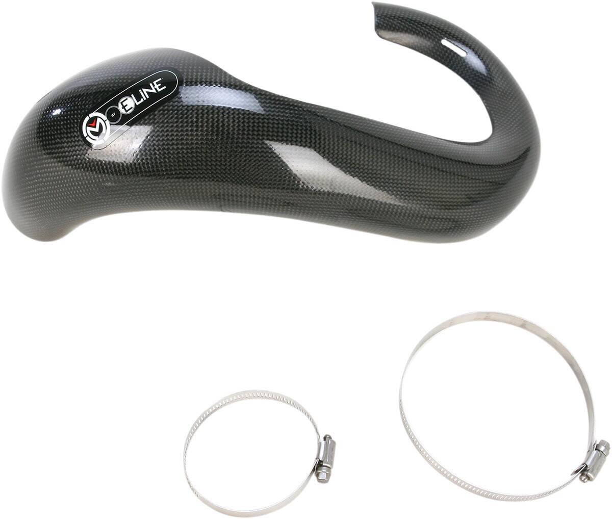 Moose racing hard-parts karbon szál csõ védõ FOR 2-STROKE STOCK kipufogó Kipufogó 0