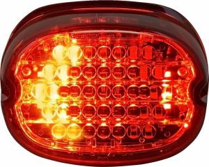 Custom dynamics CD-INT-TL-NW-R Alacsony profilú LED-es hátsó lámpa beépített kiegészítő irányjelzőkkel Hátsólámpa