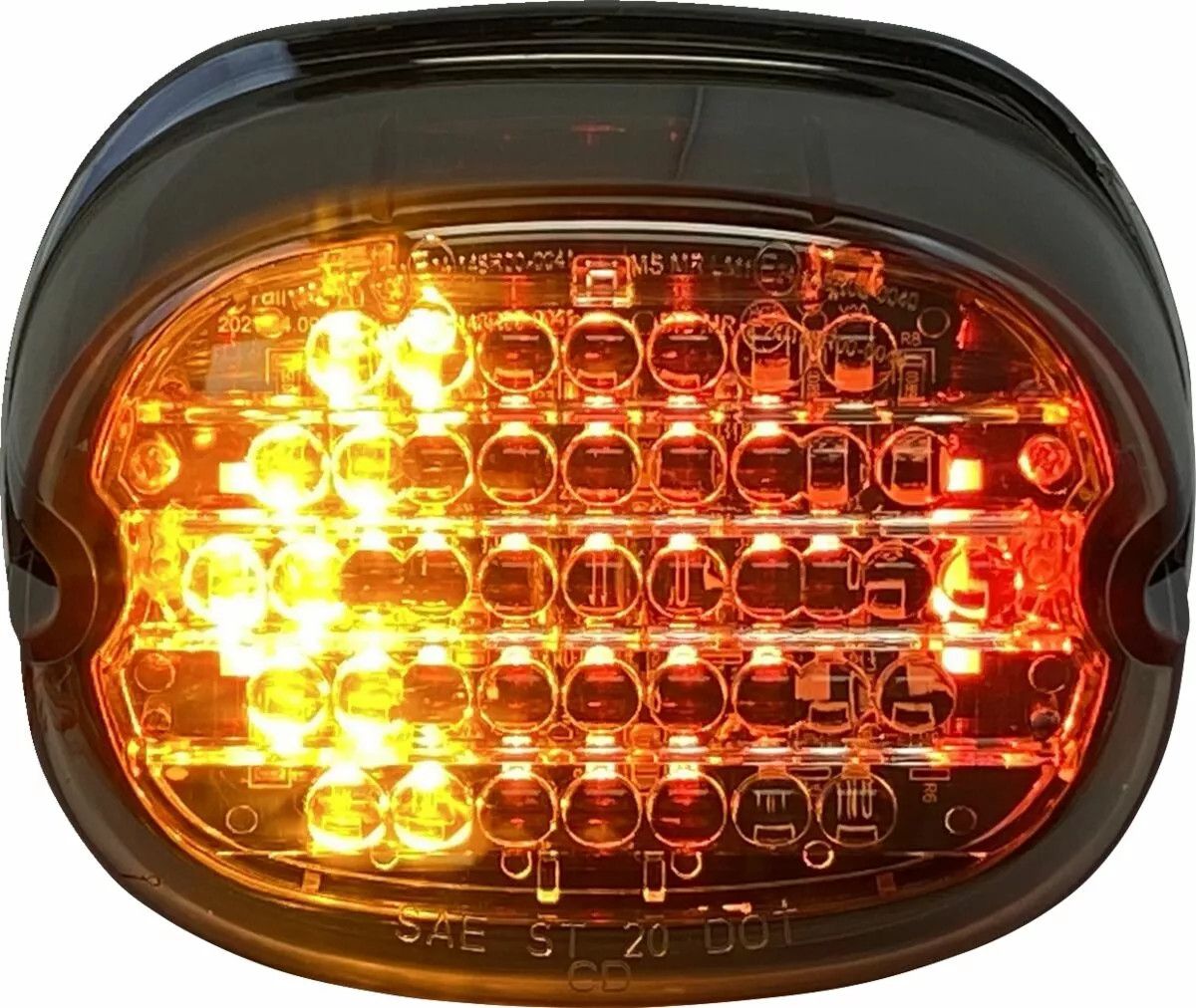 Custom dynamics CD-INT-TL-NW-S Alacsony profilú LED-es hátsó lámpa beépített kiegészítő irányjelzőkkel Hátsólámpa 0