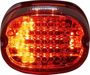Custom dynamics CD-INT-TL-W-R Alacsony profilú LED-es hátsó lámpa beépített kiegészítő irányjelzőkkel Hátsólámpa