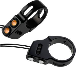 Joker machine irány jelek villa tartó kettõs RAT szem 39MM BLACK/AMBER Irányjelző, index