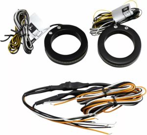 Custom dynamics WA-37-AW-BS Wrap-Arounds™ LED-es irányjelzők nappali világítással Irányjelző, index